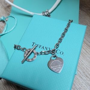 Iconic T Heart Tag Necklace Stainless Steel Hot Fashion